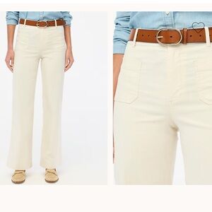 NWT Lizzie high-rise patch-pocket wide-leg pant